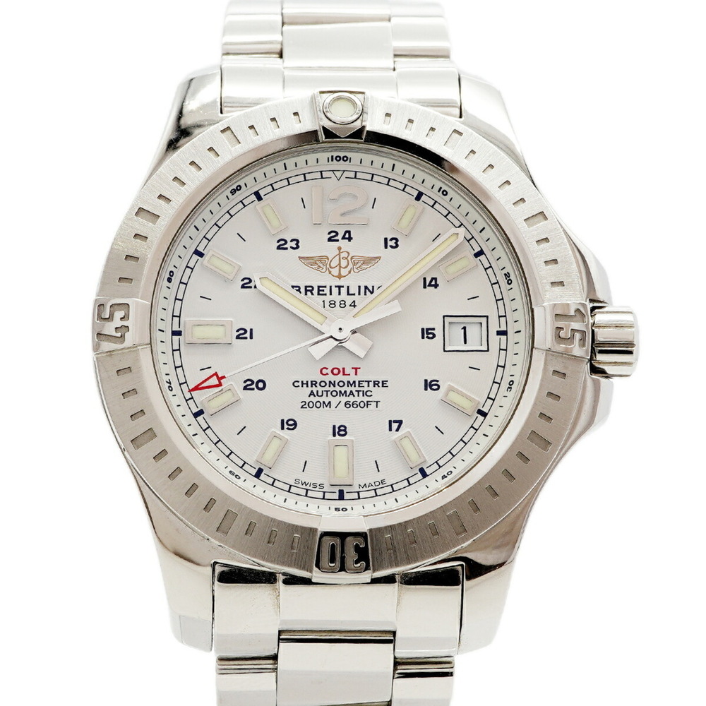 Breitling Colt 41 Automatic A1731311 A17313 White Dial Men's Watch